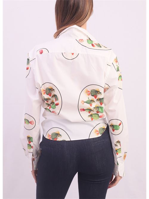 tailored shirt with fish print Laboratorio Capri | AUGUSTOBETOVAL